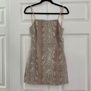 Urban Outfitters Snake Print Mini Dress